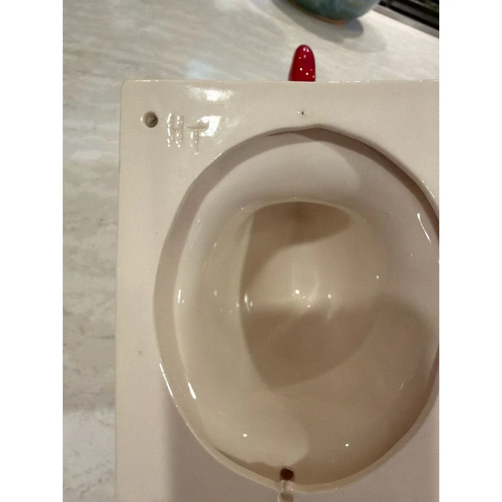Vintage‎ Large Ceramic Rooster Wall Mount Towel Holder
